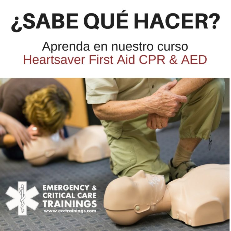 curso de first aid & CPR en Puerto Rico por la American Heart Association, ofrecido por ecctrainings